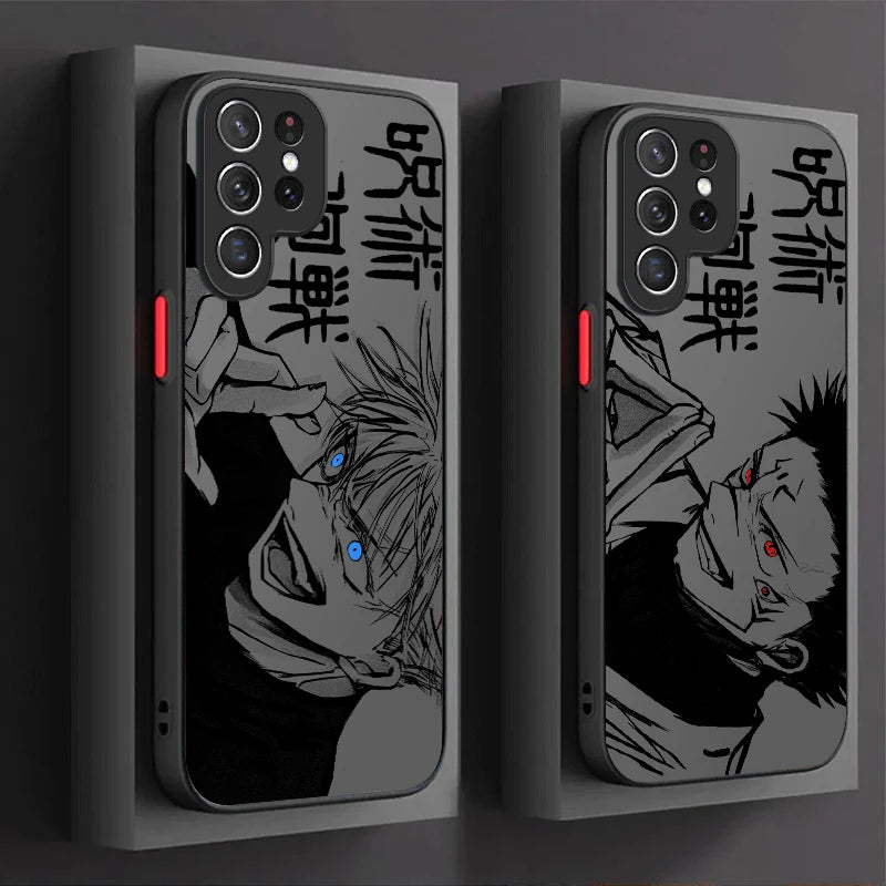 Capa Anime Jujutsu Kaisen Shockproof Para Samsung Galaxy