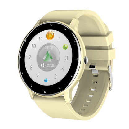 Smart Watch Round Screen Fitness Tracker with Call, Heart Rate, Sleep, Weather, and Sports Monitoring, Wearable Device