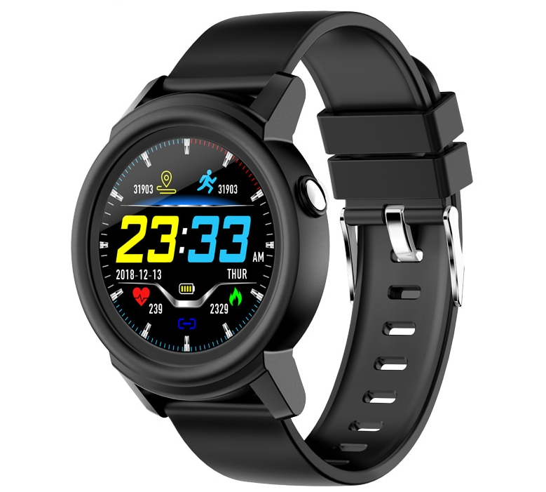 DK02 Round Smartwatch IP67 Waterproof Wearable Device Heart Rate Monitor Color Display Smart Watch For Android IOS