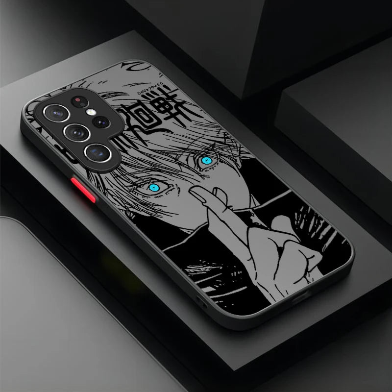 Capa Anime Jujutsu Kaisen Shockproof Para Samsung Galaxy