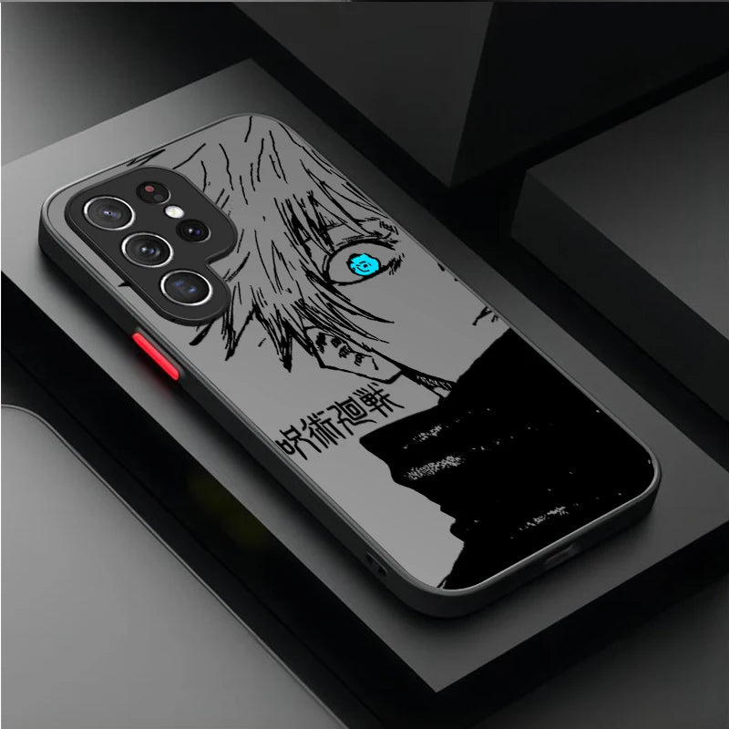 Capa Anime Jujutsu Kaisen Shockproof Para Samsung Galaxy